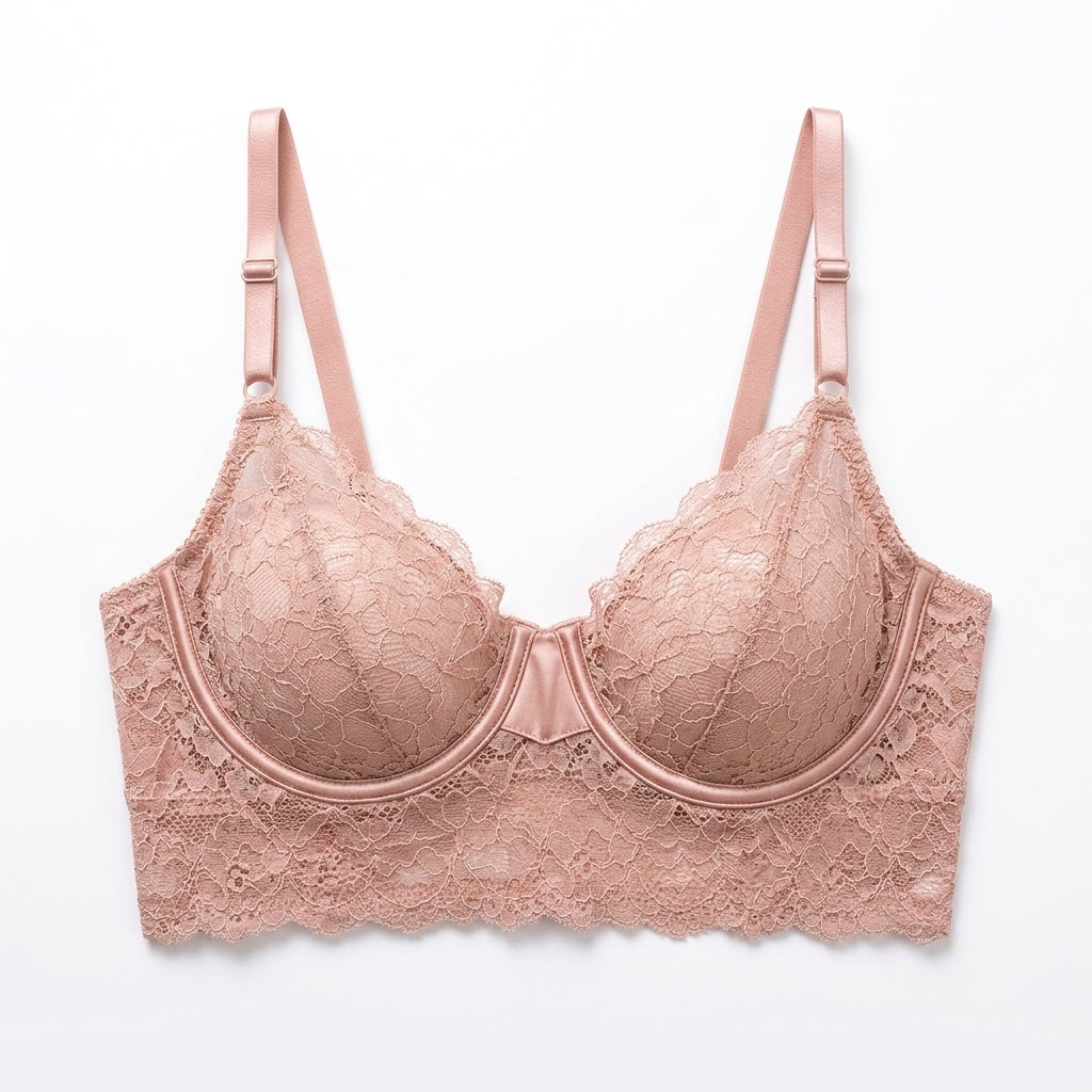 Nserqlio™ Celestine Women’s Satin-Trim Balconette Bra with Underwire Support
