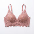 Nserqlio™ Roselle Women’s Soft-Mesh Longline Bra with Lace Cup Detail