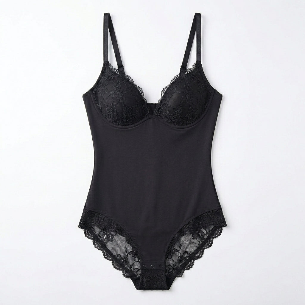 Nserqlio™ Women’s Seamless Sculpting Bodysuit with Built-In Bust Support