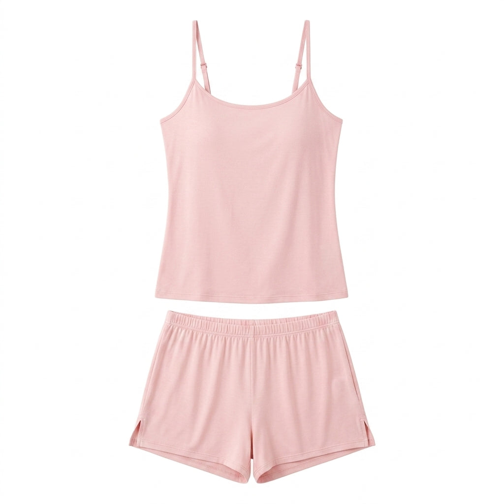 Nserqlio™ Women’s Modal Camisole & Lounge Shorts Pajama Set