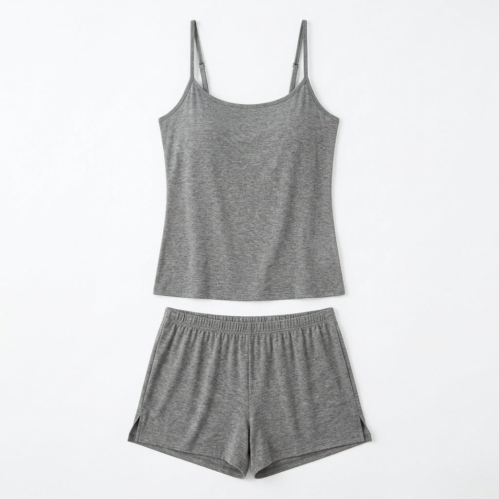 Nserqlio™ Women’s Modal Camisole & Lounge Shorts Pajama Set