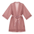 Nserqlio™ Women’s Sheer Mesh Robe with Satin Waist Tie